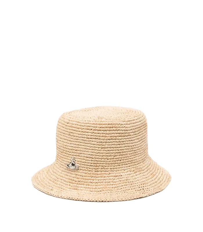 RAFFIA BUCKET HAT BEIGE