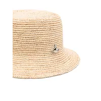 RAFFIA BUCKET HAT BEIGE