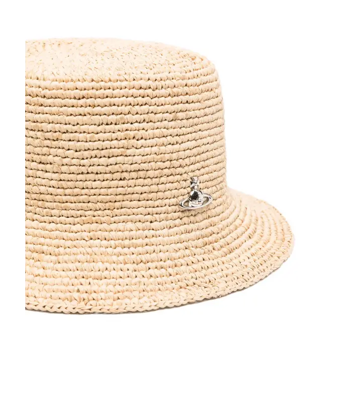 RAFFIA BUCKET HAT BEIGE