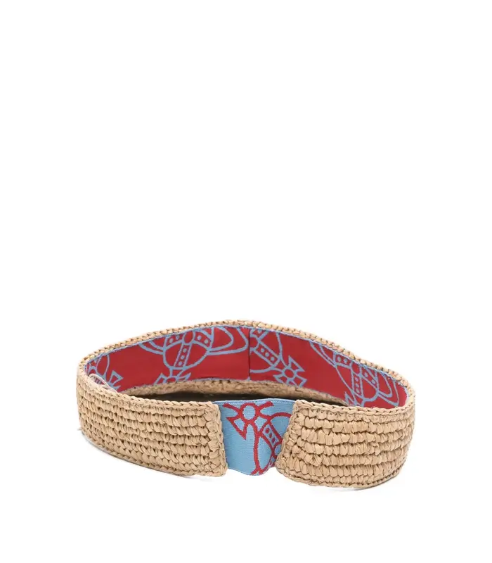 RAFFIA VISOR BEIGE