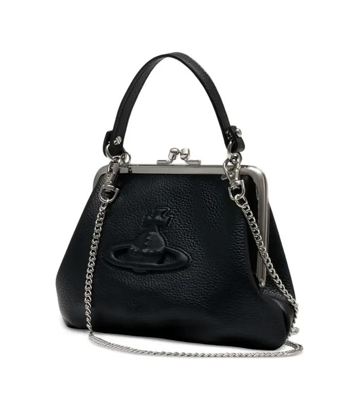 GRANNY FRAME PURSE BLACK