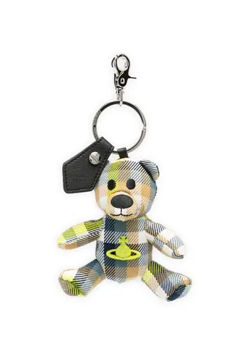 VIVIENNE WESTWOOD teddy bear fluro tartan VIVIENNE WESTWOOD teddy bear fluro tartan