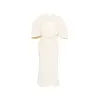 VIVIENNE WESTWOOD BELTED LOOP MIDI DRESS CREAM