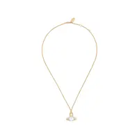 REINA LARGE PENDANT GOLD / WHITE