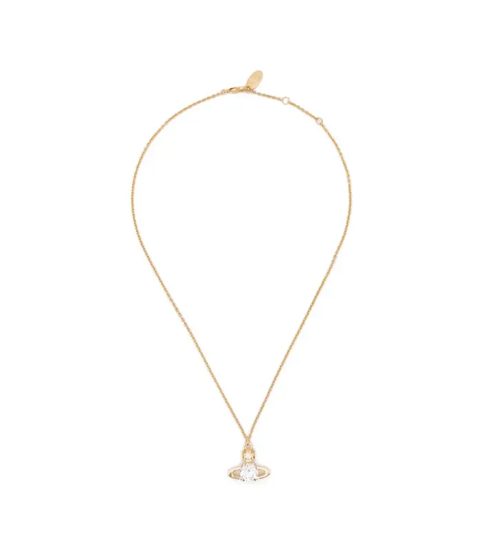 REINA LARGE PENDANT GOLD / WHITE
