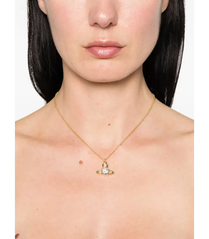 REINA LARGE PENDANT GOLD / WHITE