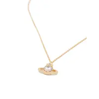 REINA LARGE PENDANT GOLD / WHITE