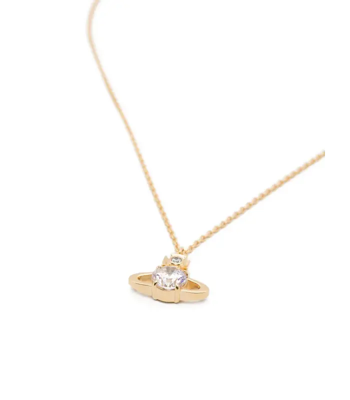 REINA LARGE PENDANT GOLD / WHITE