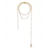VIVIENNE WESTWOOD BROKEN PEARL NECKLACE GOLD/PEARL/MULTI