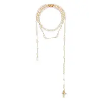 BROKEN PEARL NECKLACE GOLD/PEARL/MULTI