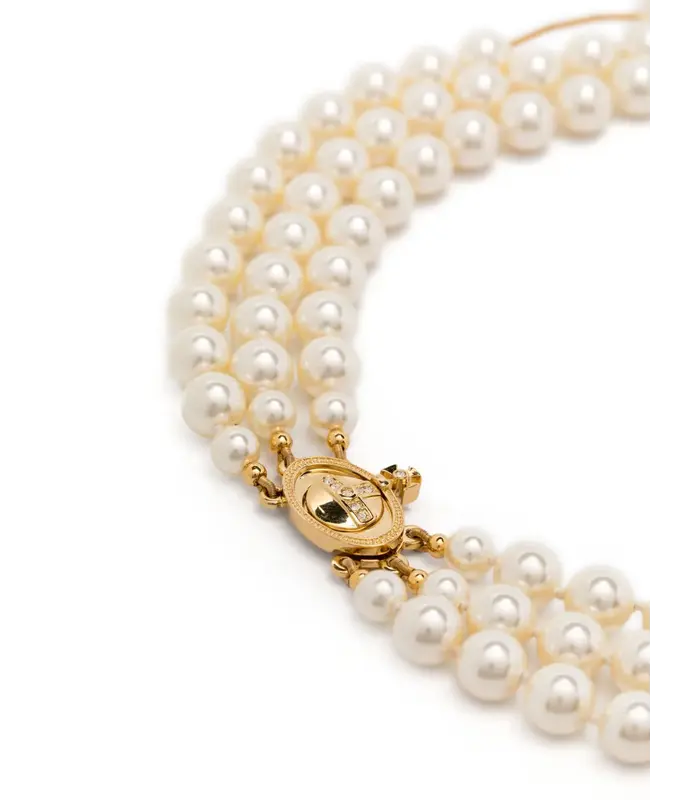 BROKEN PEARL NECKLACE GOLD/PEARL/MULTI