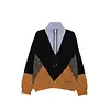 MARNI JACKET BLACK/BLUE/BEIGE