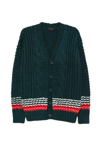 LACOSTE runway odo cardigan agave LACOSTE runway odo cardigan agave