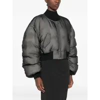 BOMBER PIUMINO SECCHIA CROPPED FLIGHT BLACK