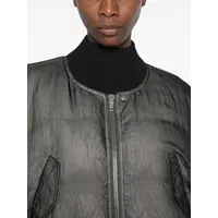 BOMBER PIUMINO SECCHIA CROPPED FLIGHT BLACK