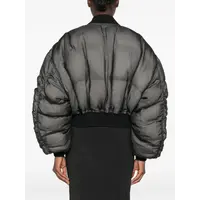 BOMBER PIUMINO SECCHIA CROPPED FLIGHT BLACK