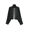 RICK OWENS T-SHIRT JUMBO TABARD CROPPED TOP BLACK/MILK