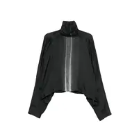 T-SHIRT JUMBO TABARD CROPPED TOP BLACK/MILK