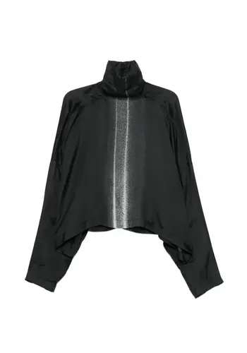 RICK OWENS t-shirt jumbo tabard cropped top black/milk RICK OWENS t-shirt jumbo tabard cropped top black/milk
