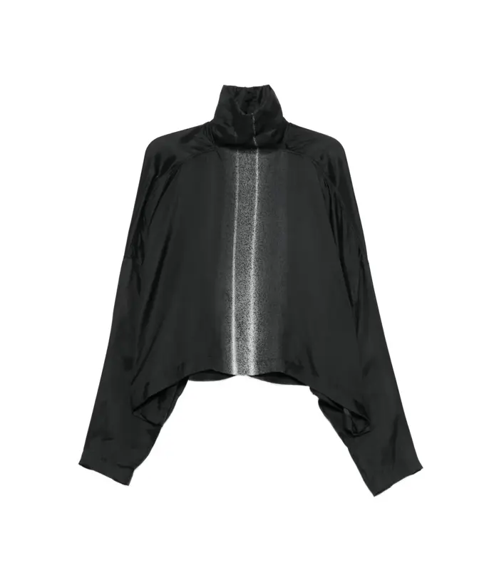 T-SHIRT JUMBO TABARD CROPPED TOP BLACK/MILK
