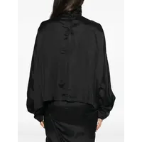 T-SHIRT JUMBO TABARD CROPPED TOP BLACK/MILK