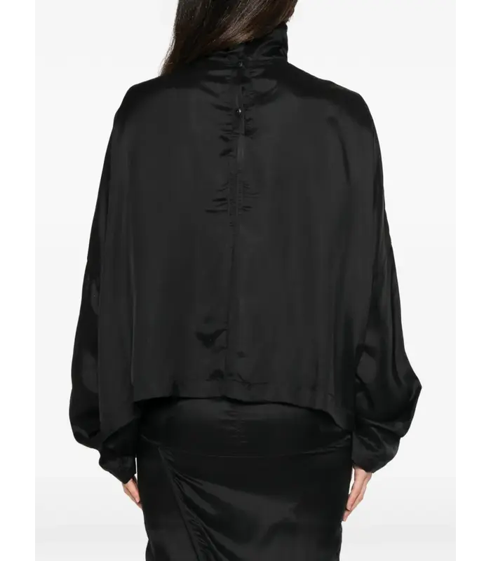 T-SHIRT JUMBO TABARD CROPPED TOP BLACK/MILK