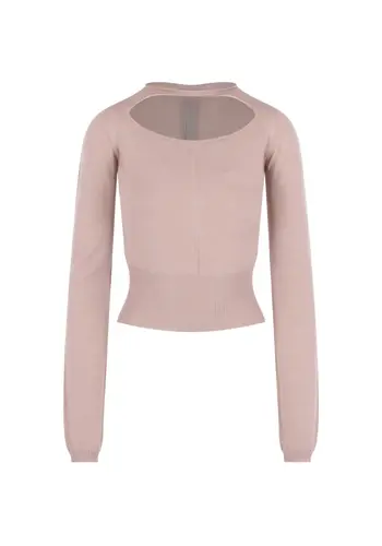 RICK OWENS maglia cropped pull rose RICK OWENS maglia cropped pull rose