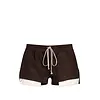 RICK OWENS SHORTS IN PELLE FOG BOXERS GREASE