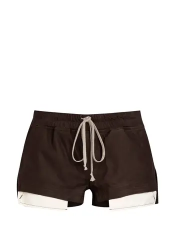 RICK OWENS shorts in pelle fog boxers grease RICK OWENS shorts in pelle fog boxers grease