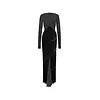RICK OWENS ABITO COMBO GOWN BLACK