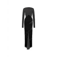 ABITO COMBO GOWN BLACK