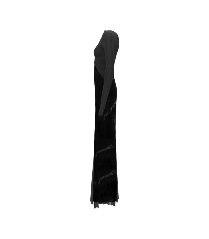 ABITO COMBO GOWN BLACK