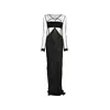 RICK OWENS ABITO COMBO GOWN BLACK