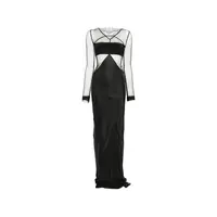 ABITO COMBO GOWN BLACK