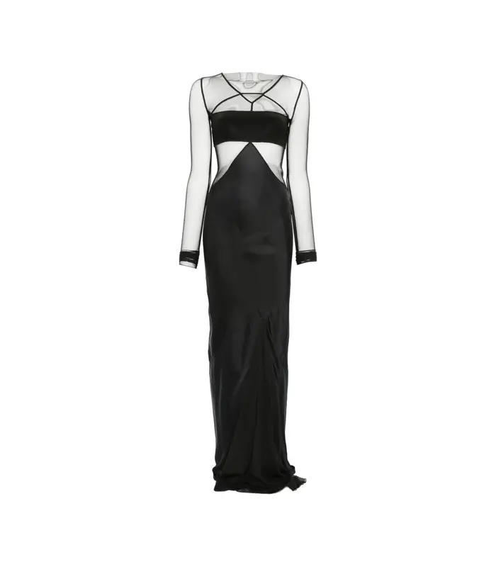ABITO COMBO GOWN BLACK