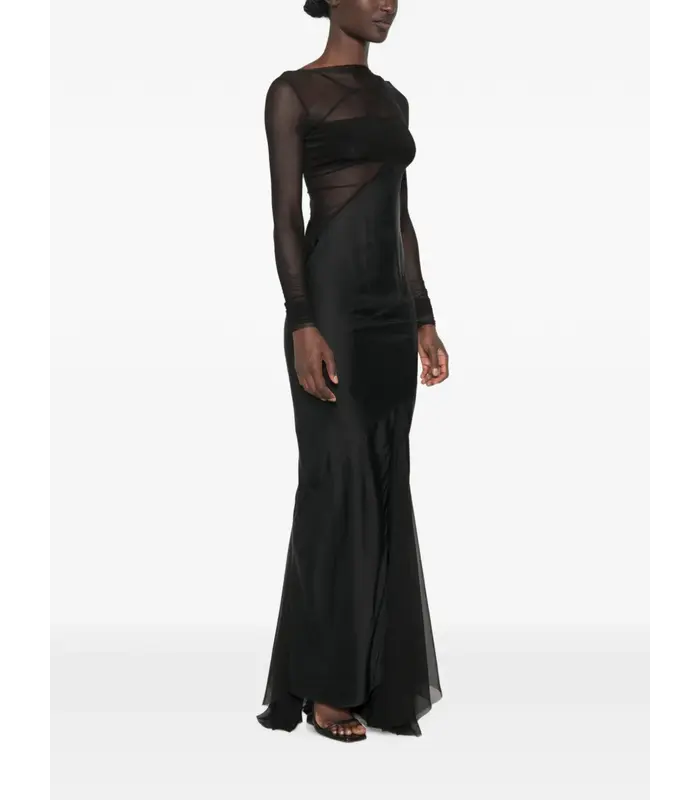 ABITO COMBO GOWN BLACK