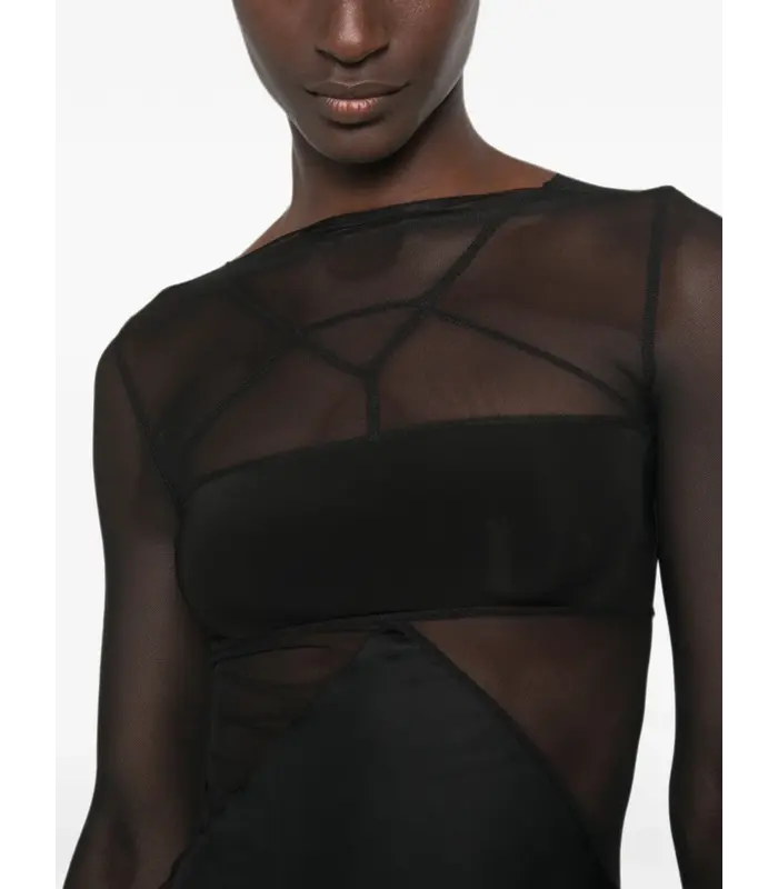 ABITO COMBO GOWN BLACK