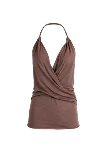 RICK OWENS top draped top grape RICK OWENS top draped top grape