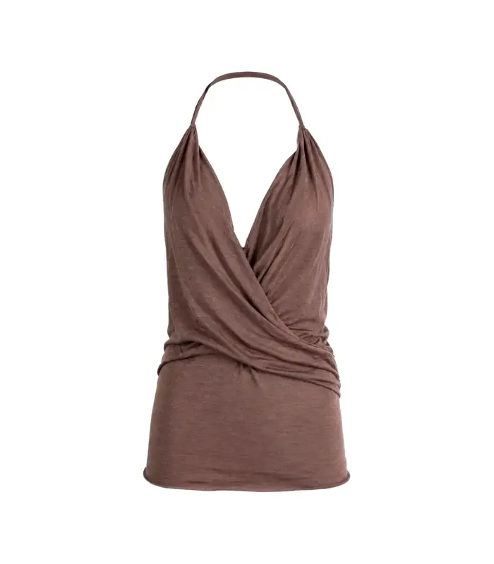 TOP DRAPED TOP GRAPE