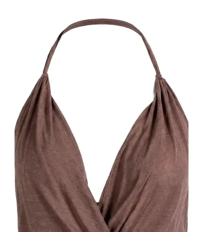 TOP DRAPED TOP GRAPE
