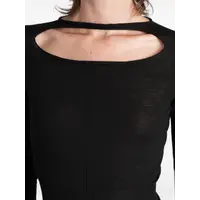 MAGLIA CROPPED PULL BLACK