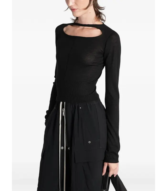 MAGLIA CROPPED PULL BLACK