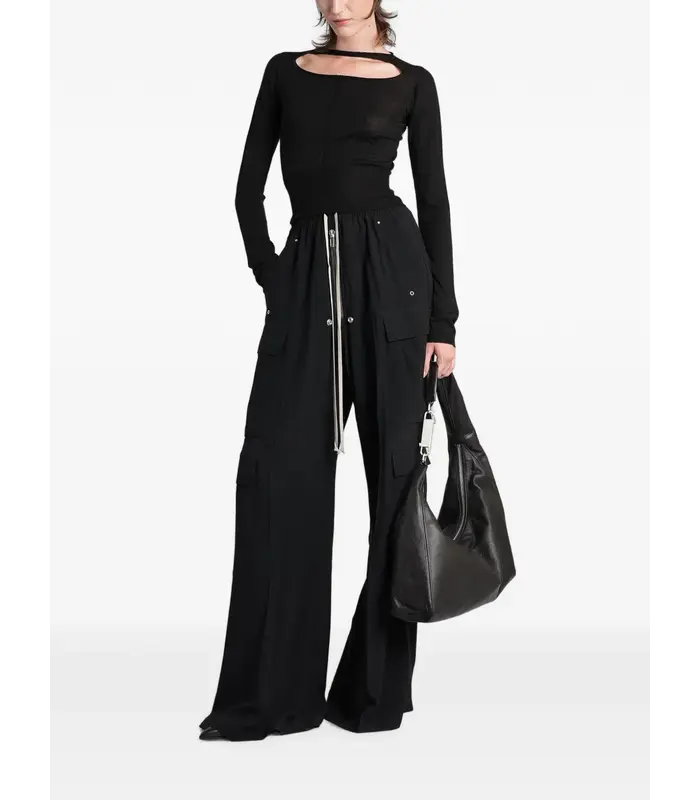 MAGLIA CROPPED PULL BLACK