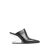 RICK OWENS SCARPE IN PITONE CANTILEVER 8 SABOT SHARP BLACK/CLEAR