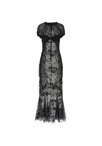 THE ATTICO midi dress black THE ATTICO midi dress black