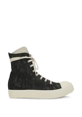 RICK OWENS DRKSHDW scarpe in denim sneaks black/milk/milk RICK OWENS DRKSHDW scarpe in denim sneaks black/milk/milk