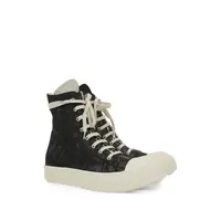 SCARPE IN DENIM SNEAKS BLACK/MILK/MILK