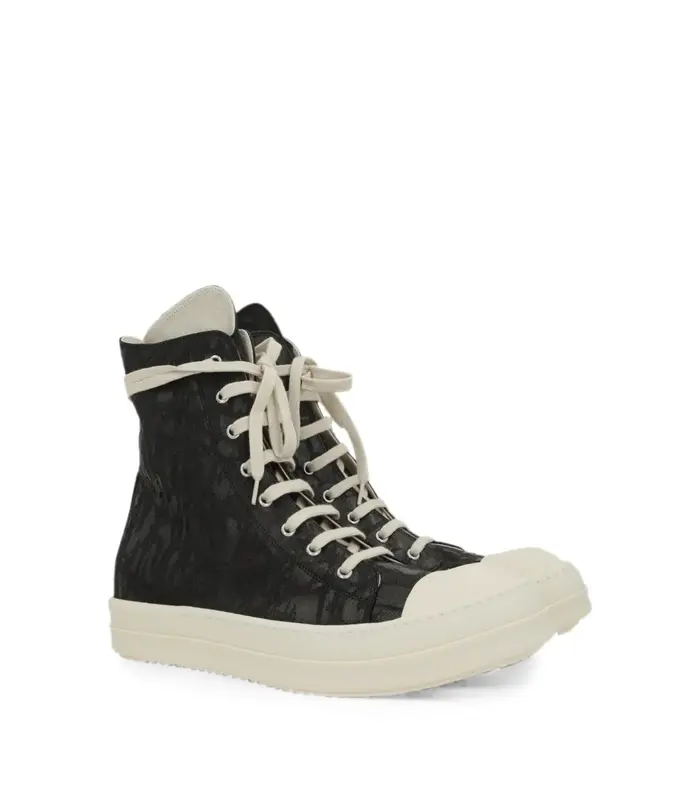 SCARPE IN DENIM SNEAKS BLACK/MILK/MILK