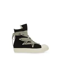 SCARPE IN DENIM MEGALACE SNEAKS BLACK/MILK/MILK