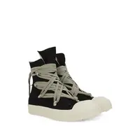 SCARPE IN DENIM MEGALACE SNEAKS BLACK/MILK/MILK